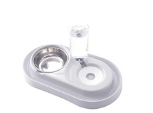 Load image into Gallery viewer, Stainless Steel Pet Bowls with Automatic Water Bottle
