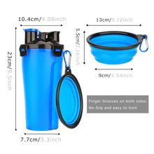 Load image into Gallery viewer, 2 in 1 Dog Drinking Water Bottle with Bowls
